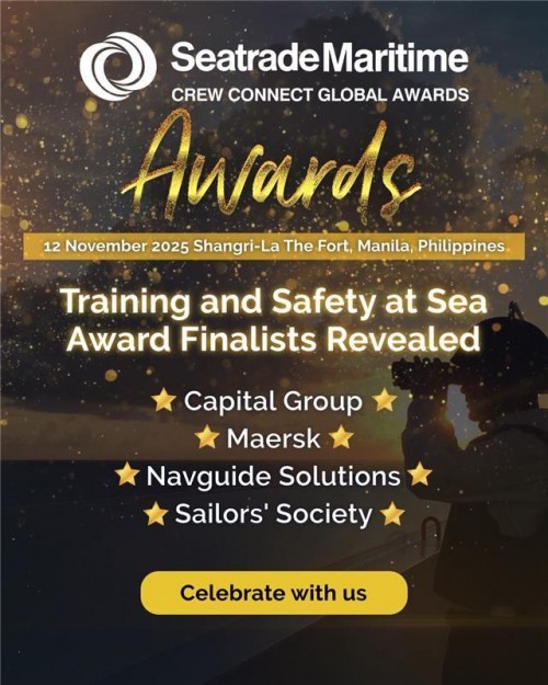 Shortlisted for the Training & Safety at Sea Seatrade Maritime Crew Connect Global Award 2025!